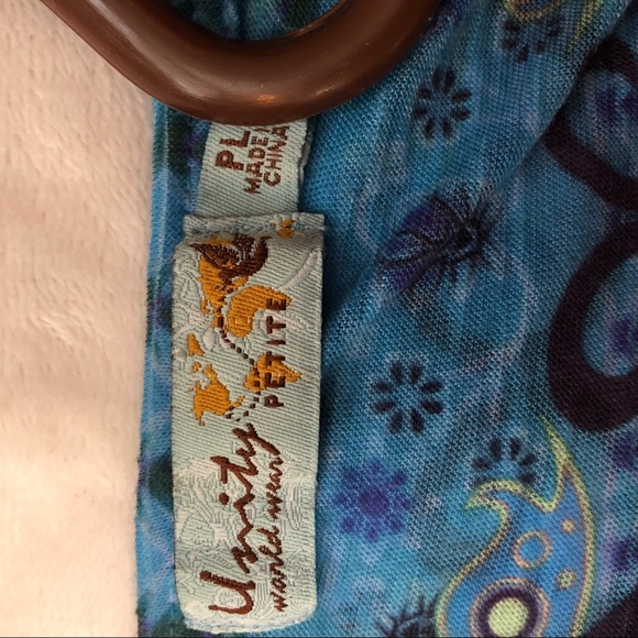 Unity World Wear Petite Large Girly Gem Floral Top - Picture 6 of 8